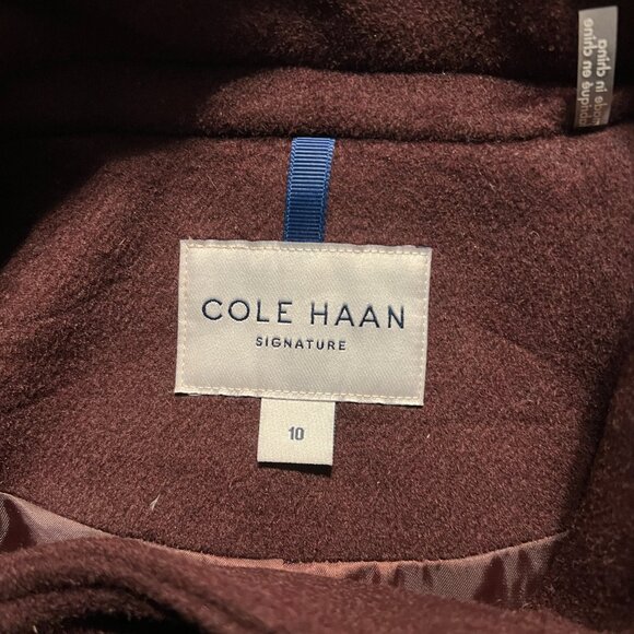 COLE HAAN WOOL BLEND DRESS COAT SIZE 10 NWT - Picture 6 of 12